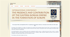 Desktop Screenshot of conference.eplo.eu