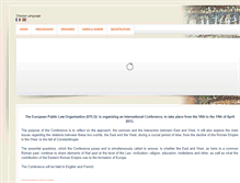 Tablet Screenshot of conference.eplo.eu